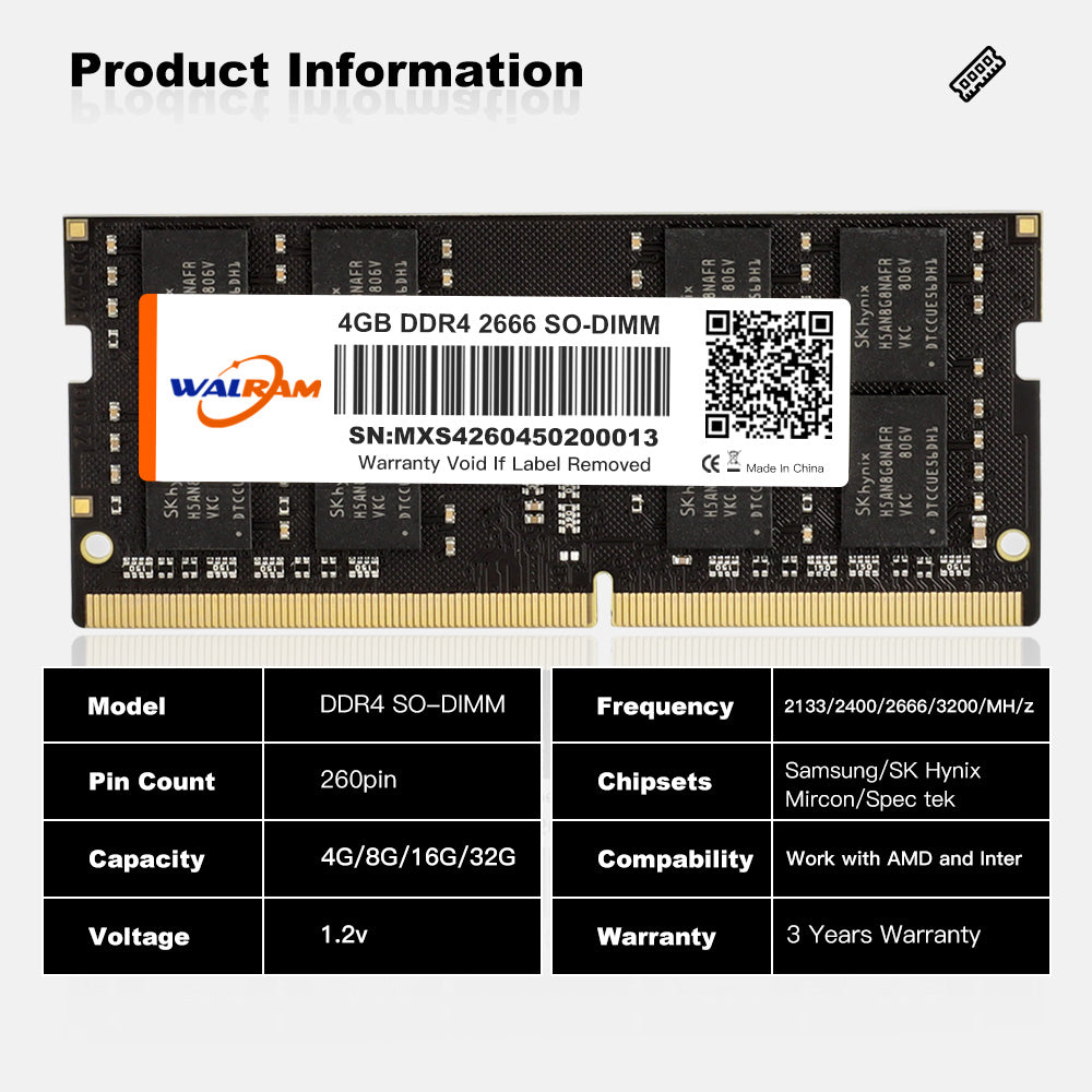DDR4 RAM Memory For NB